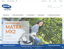 Tablet Screenshot of invacare.pt
