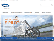 Tablet Screenshot of invacare.nl