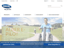 Tablet Screenshot of invacare.ch