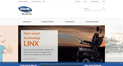 Desktop Screenshot of invacare.eu.com
