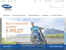 Tablet Screenshot of invacare.se